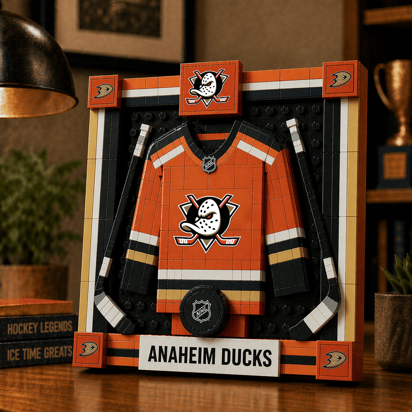 ANA x NHL Framed Jersey Building Set 2404 DatND DVT