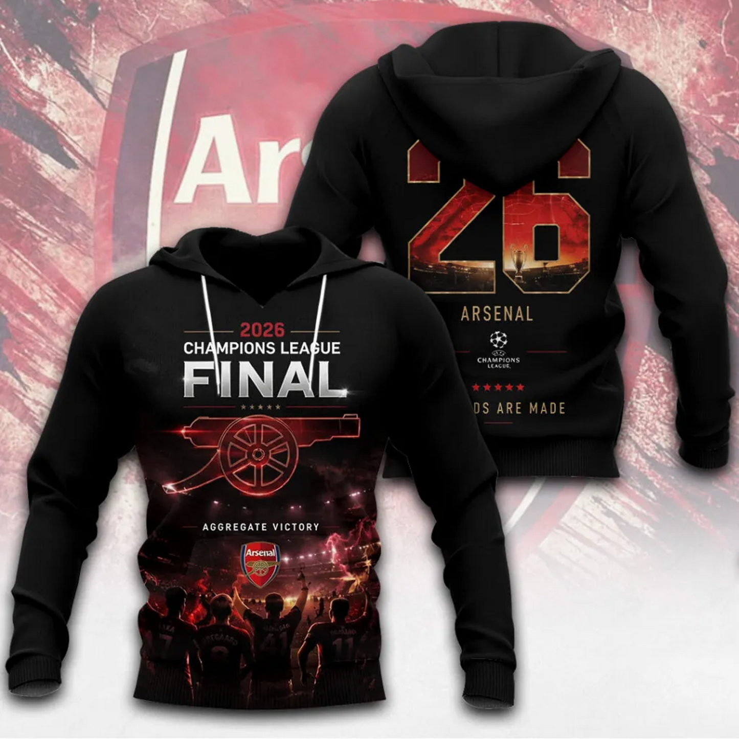 ARS FC Champions League Final 2026 3D Shirt 0705 DatND DVT