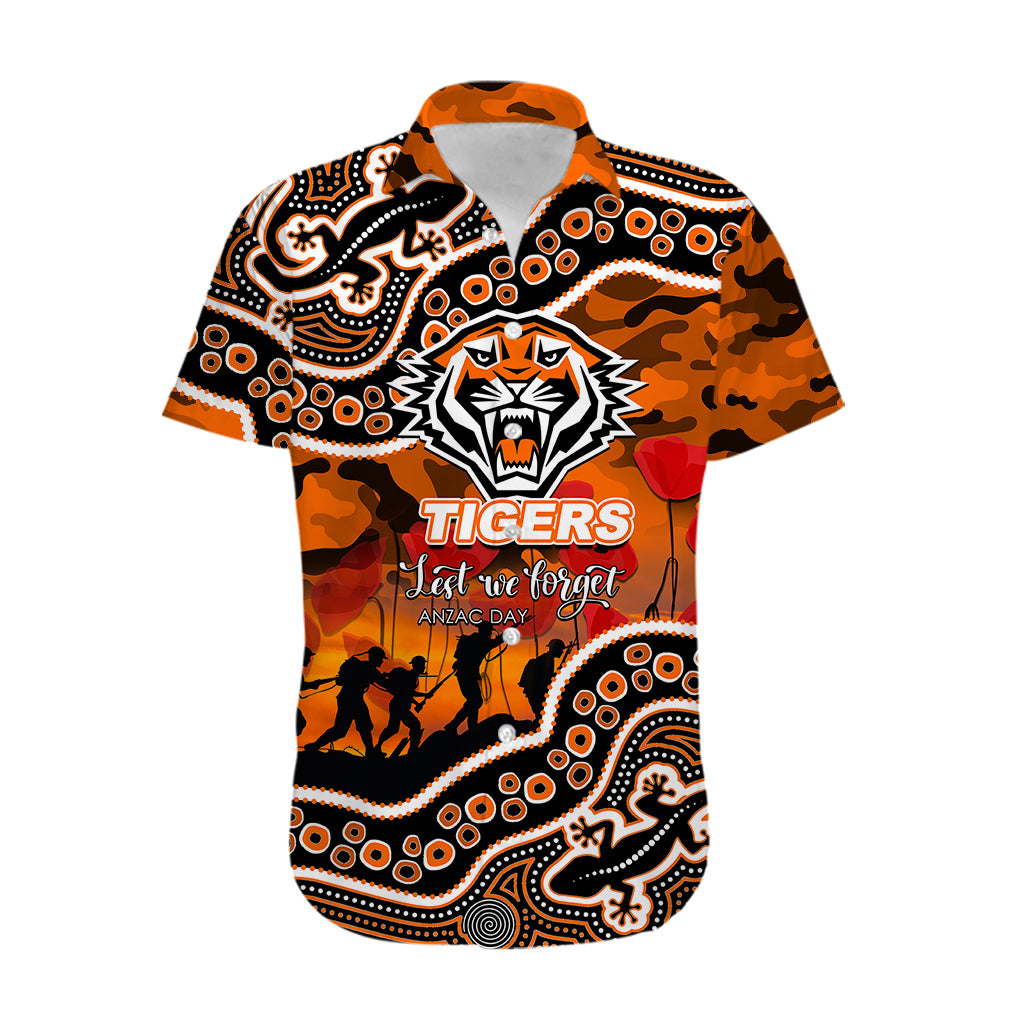Anzac Day NRL - WST Hawaiian Shirt Aboriginal Lizard Patterns DatND DVT