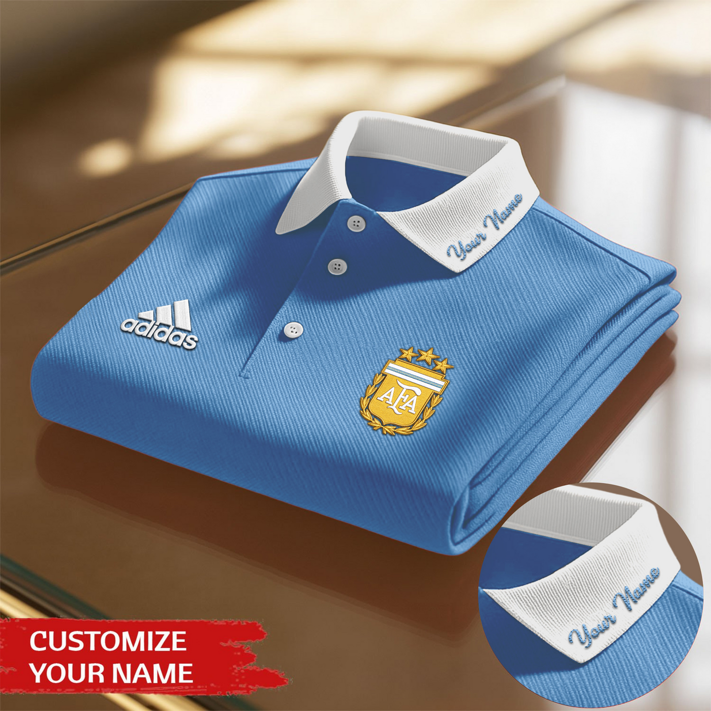Argentina Premium WC26 Polo Shirt 0805 DatND DVT