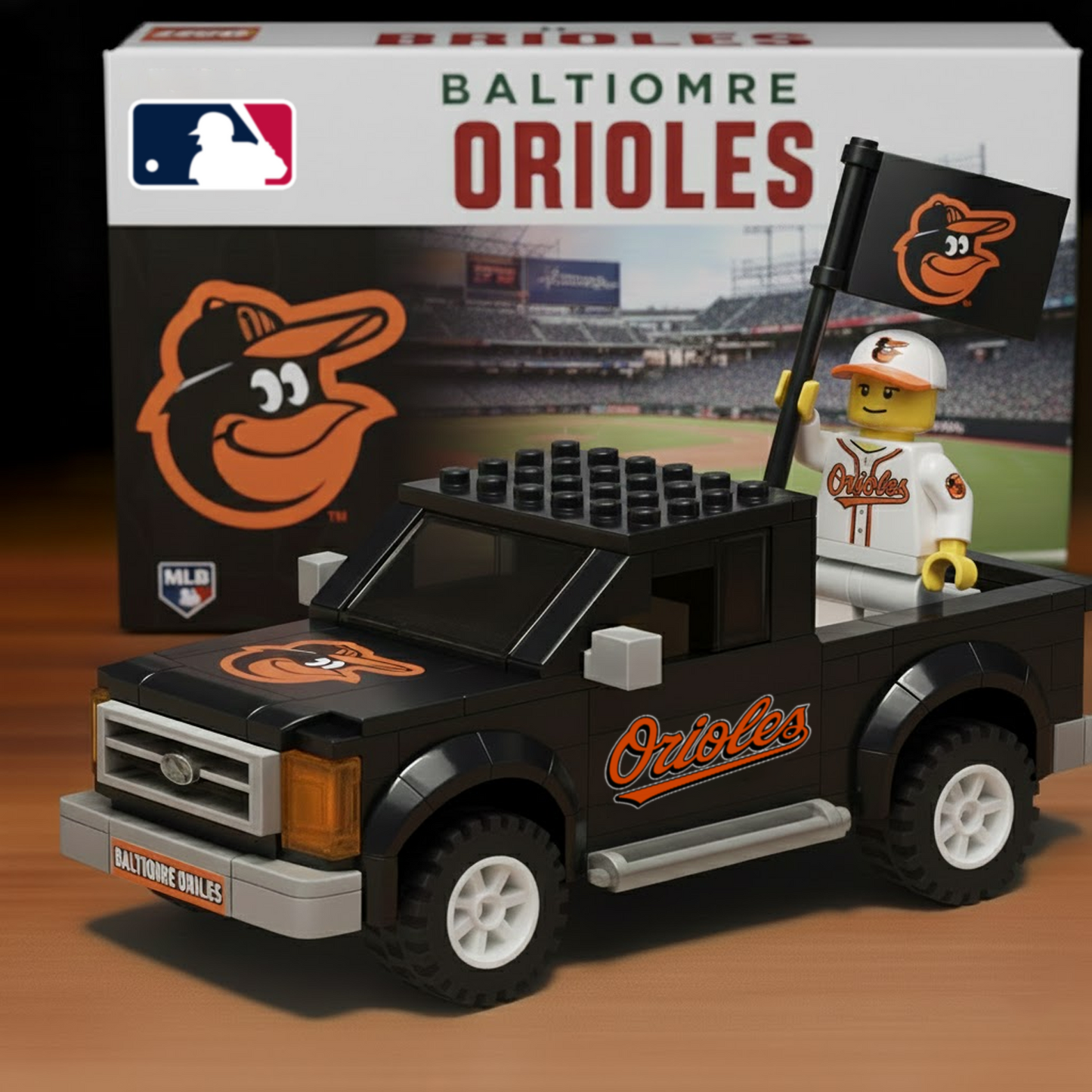 BAL x MLB Building Blocks Truck Toy Set DatND DVT