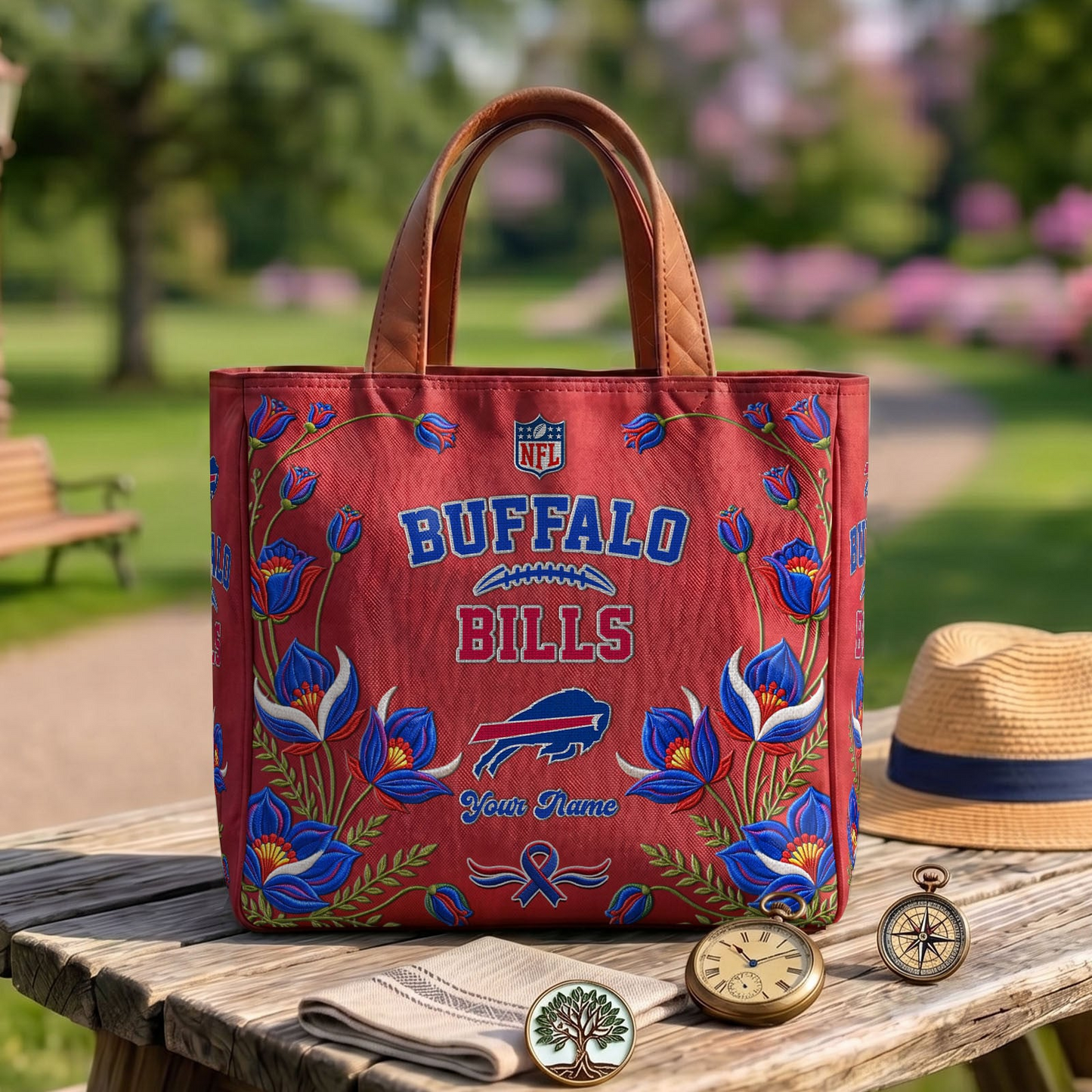BUF x NFL Printed Canvas Tote Bag 1604 DatND DVT