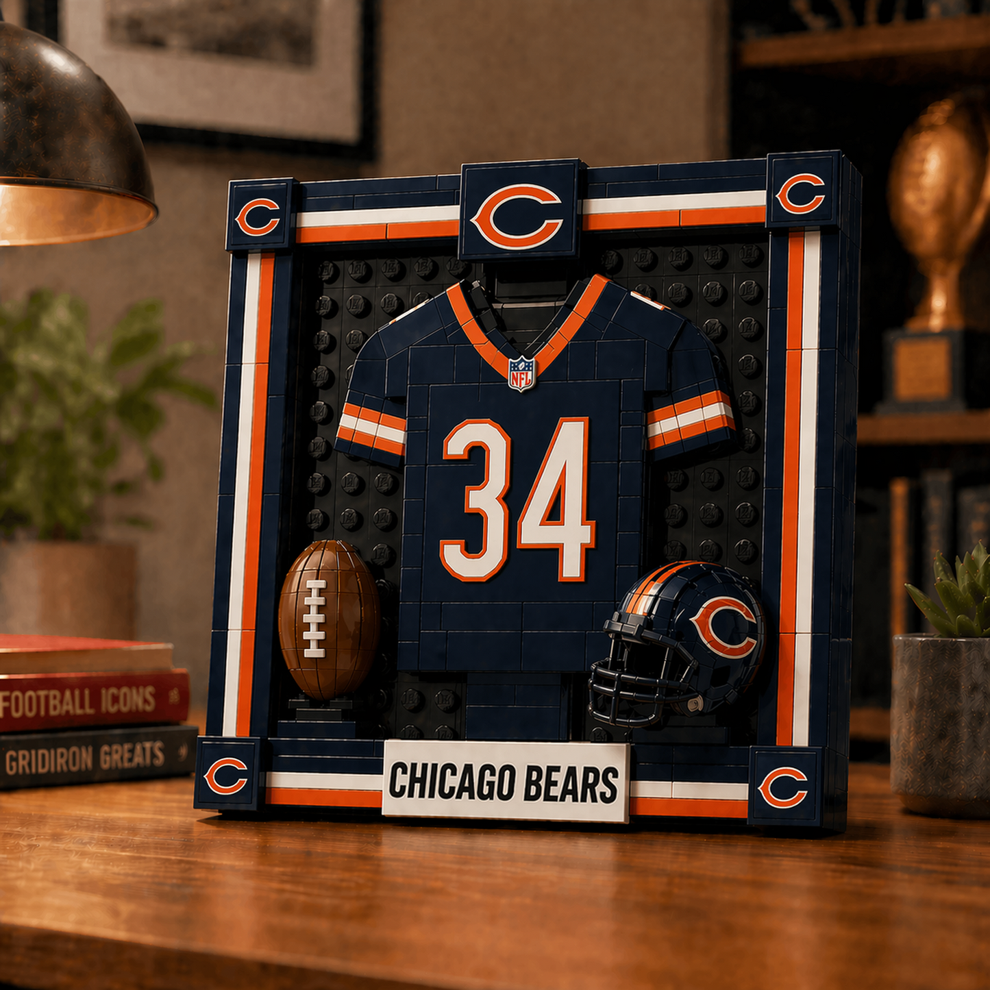 CHI x NFL Framed Jersey Building Set 2304 DatND DVT