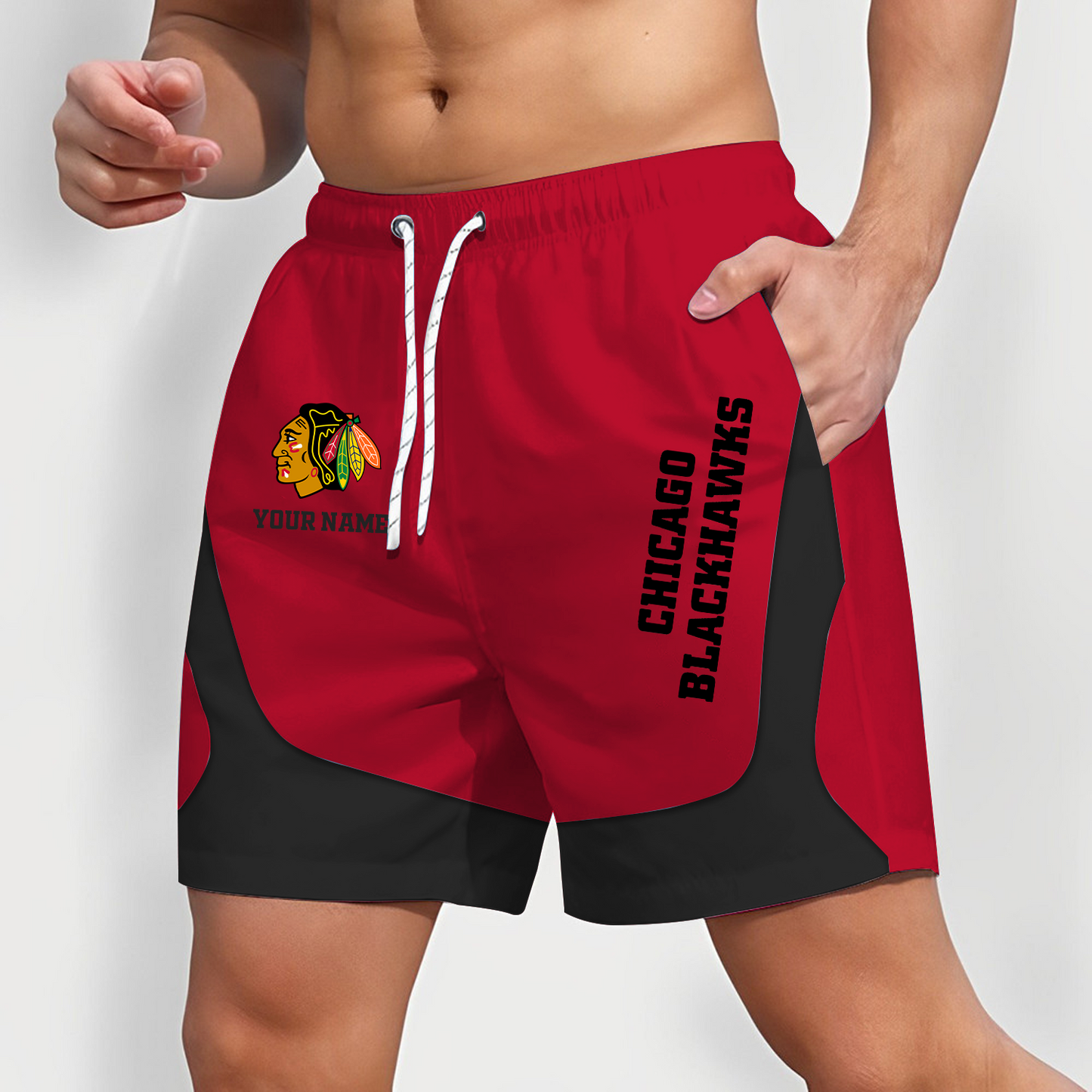 CHI x NHL Team Special Short Pants For Men Custom Name Gifts DATND TANTD 090426