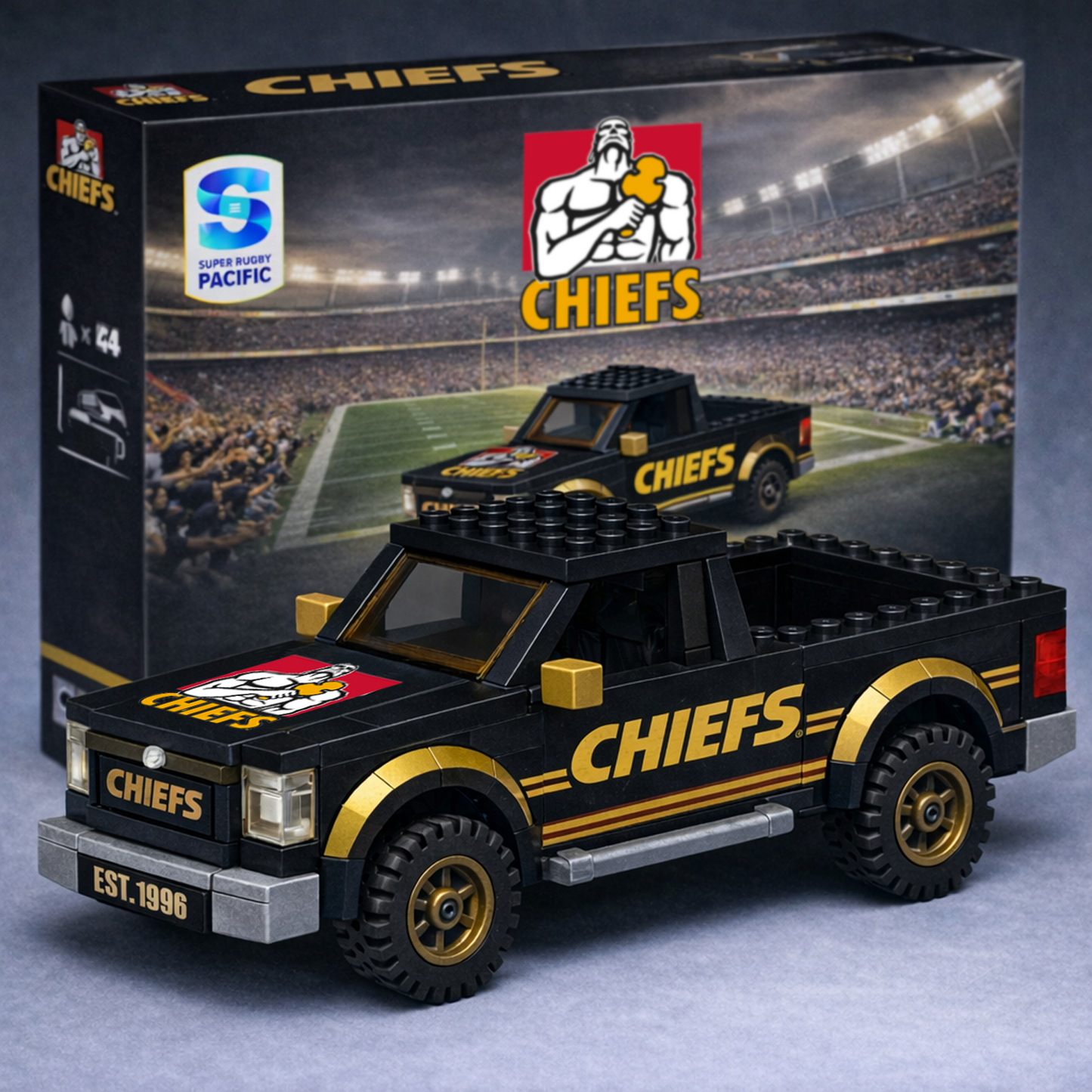CHI x SPR Building Blocks Truck Toy Set DatND DVT