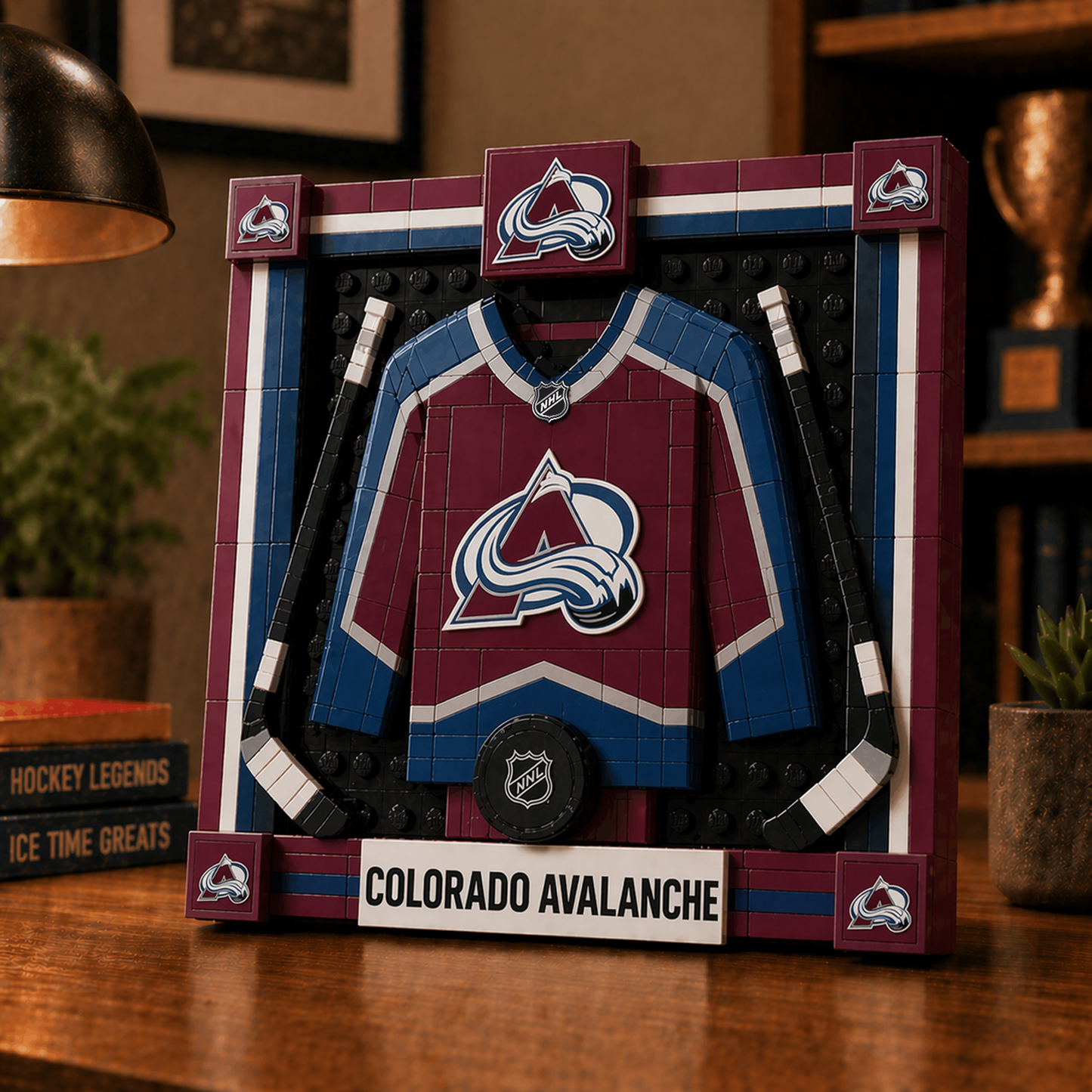 COL x NHL Framed Jersey Building Set 2404 DatND DVT