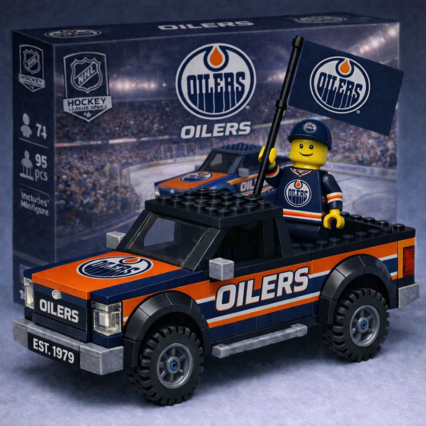 EDM x NHL Building Blocks Truck Toy Set V1 DatND DVT