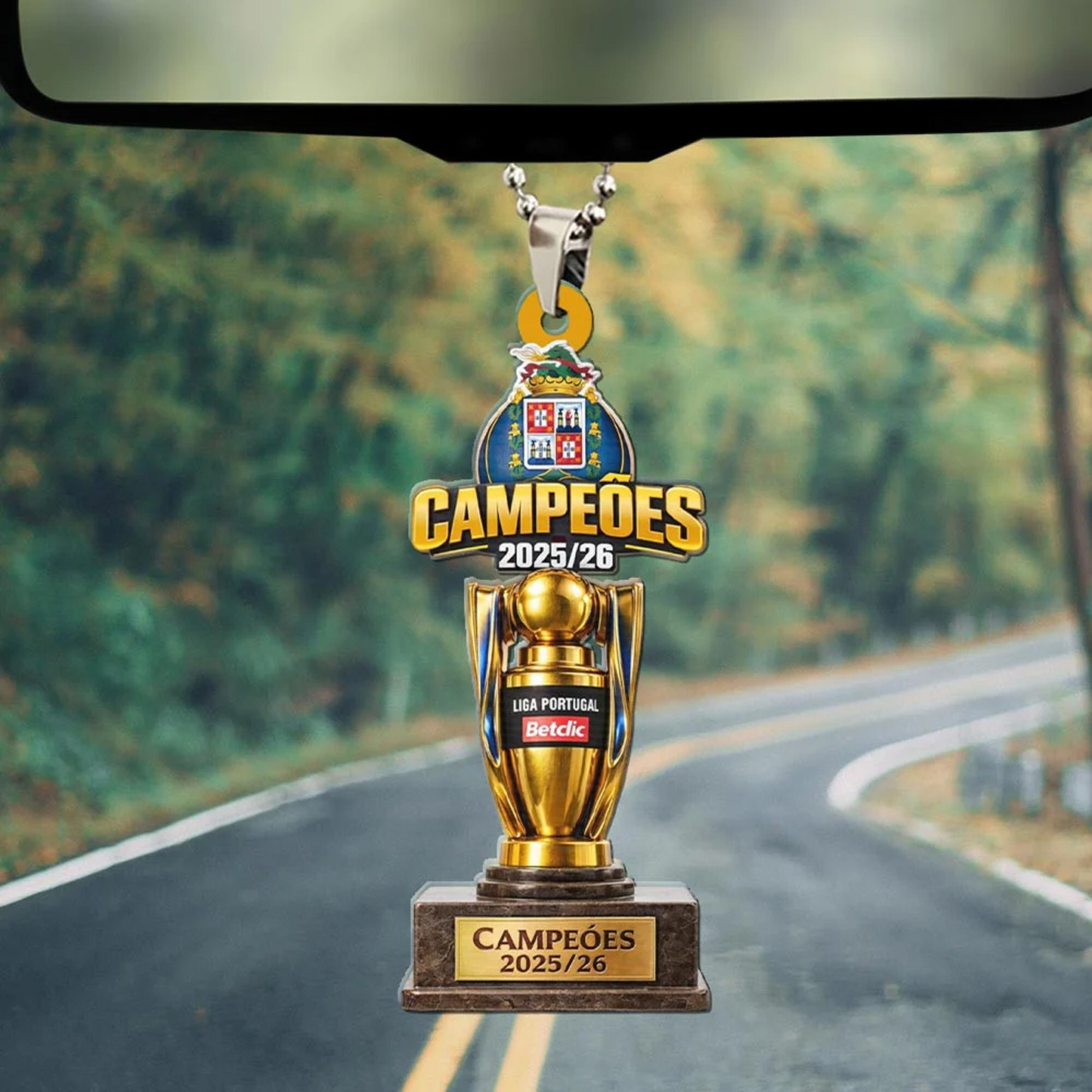 FC PORTO National Champion 202526 Custom Shape 2-sided Acrylic Car Ornament, Custom Shape 2-sided Keychain V2 0705 DatND DVT 1