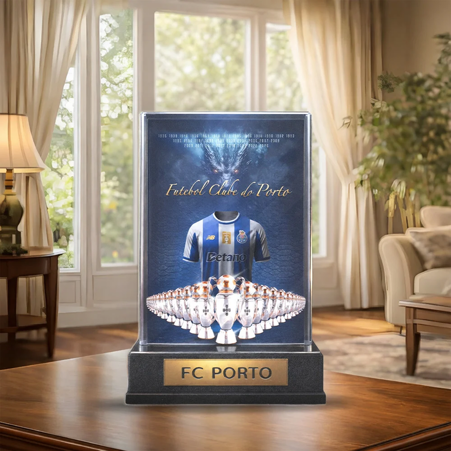 FC PORTO National Champion 202526 Custom Shape Acrylic Plaque V4 0705 DatND DVT 1