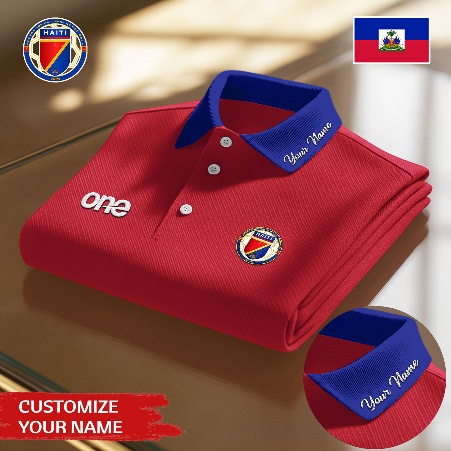 Haiti Premium WC26 Polo Shirt 0805 DatND DVT