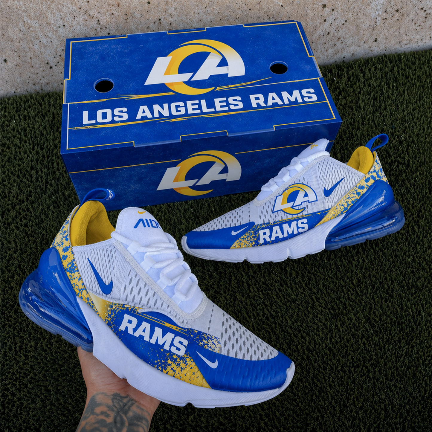 LAR x NFL Nike Air Max 270 Shoes 2104 DatND DVT