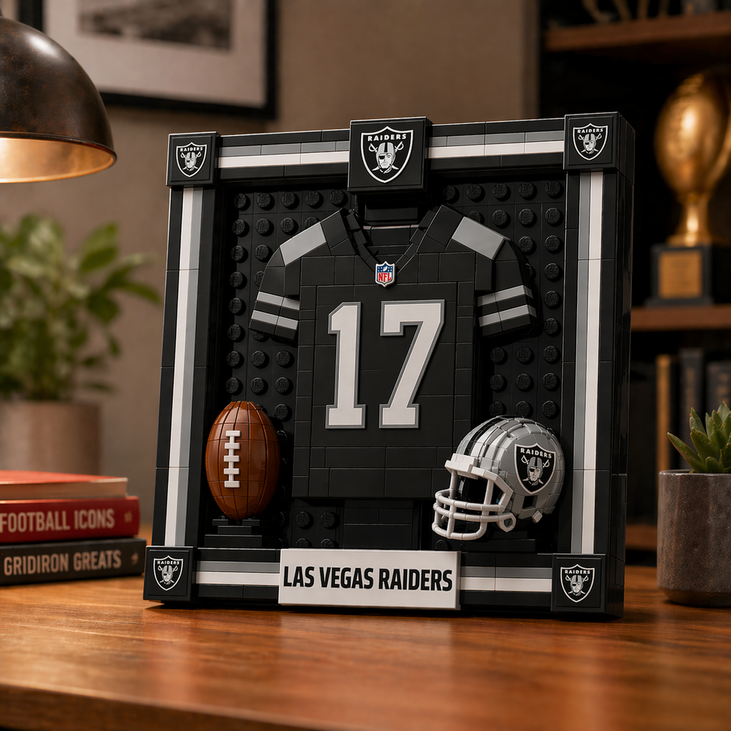 LV x NFL Framed Jersey Building Set 2304 DatND DVT