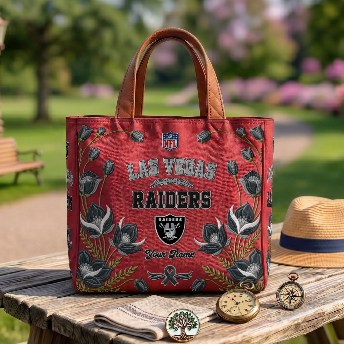 LV x NFL Printed Canvas Tote Bag 1604 DatND DVT