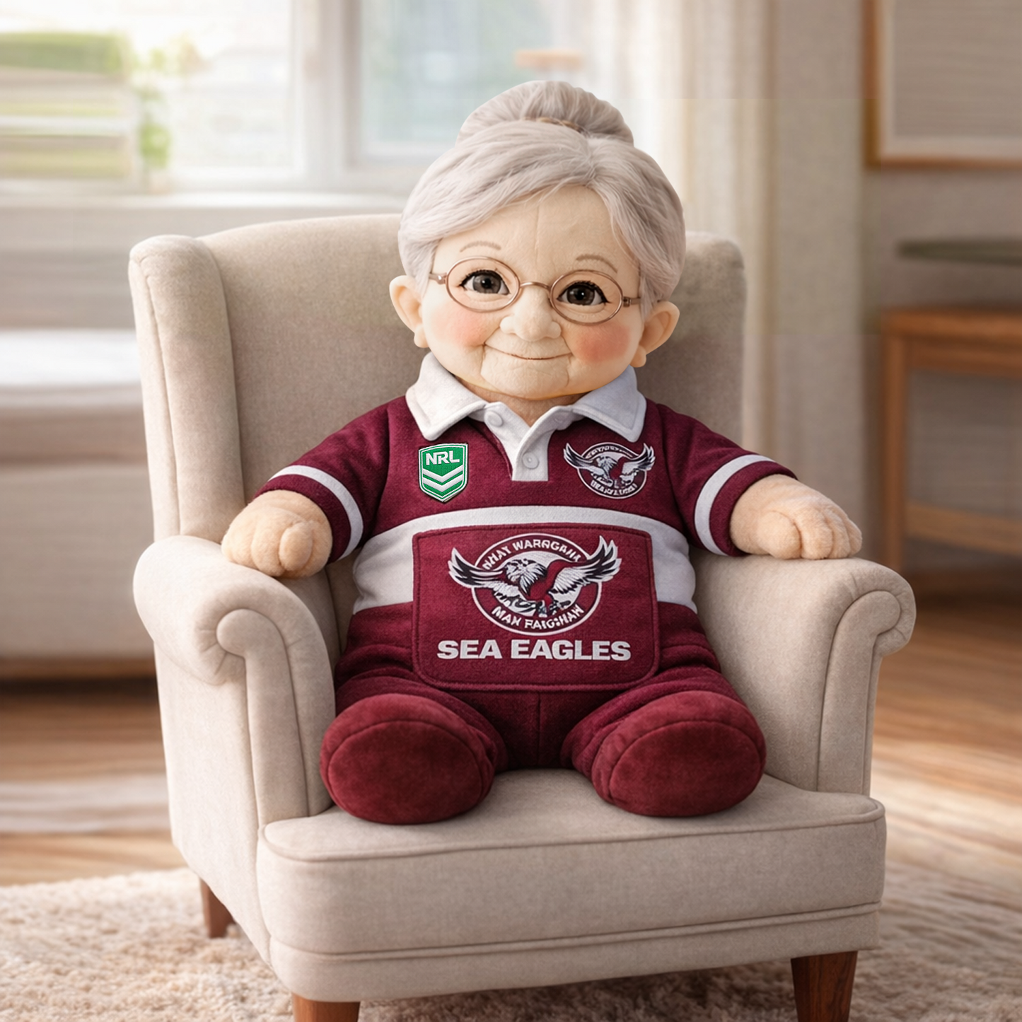 MAN x NRL Grandma Plush Mascot 2003 DatND DVT