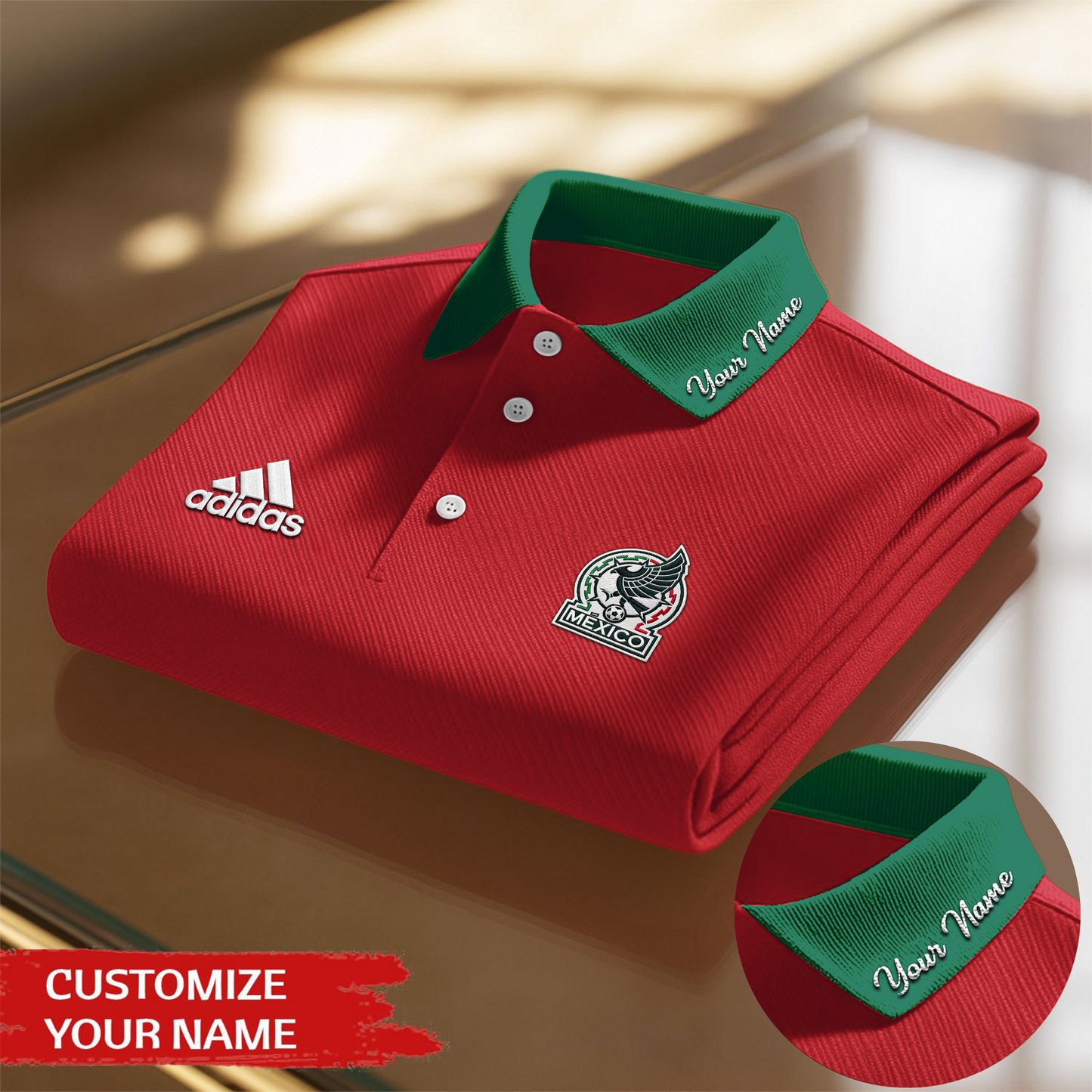 Mexico Premium WC26 Polo Shirt 0805 DatND DVT
