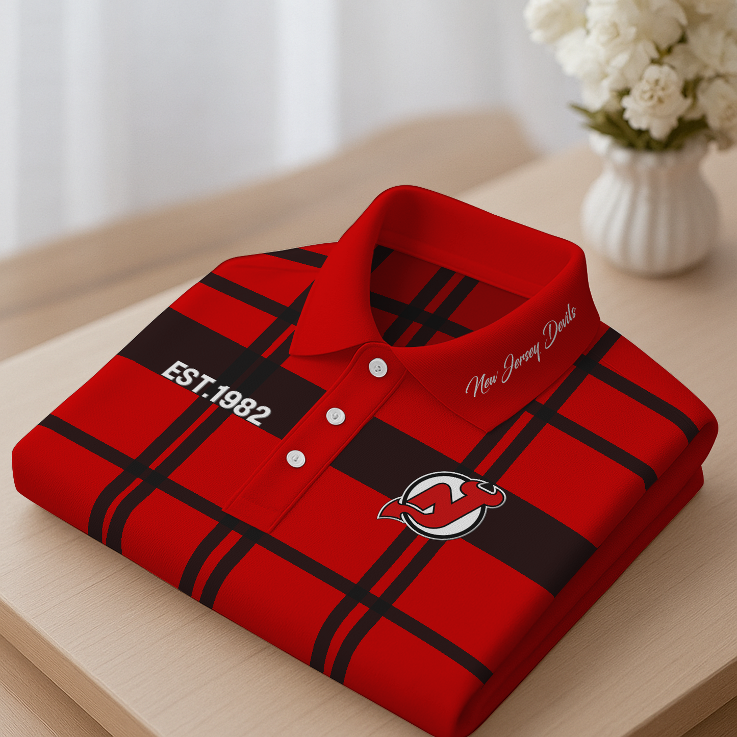 NJD Premium NHL Polo Shirt 2703 DatND DVT 1