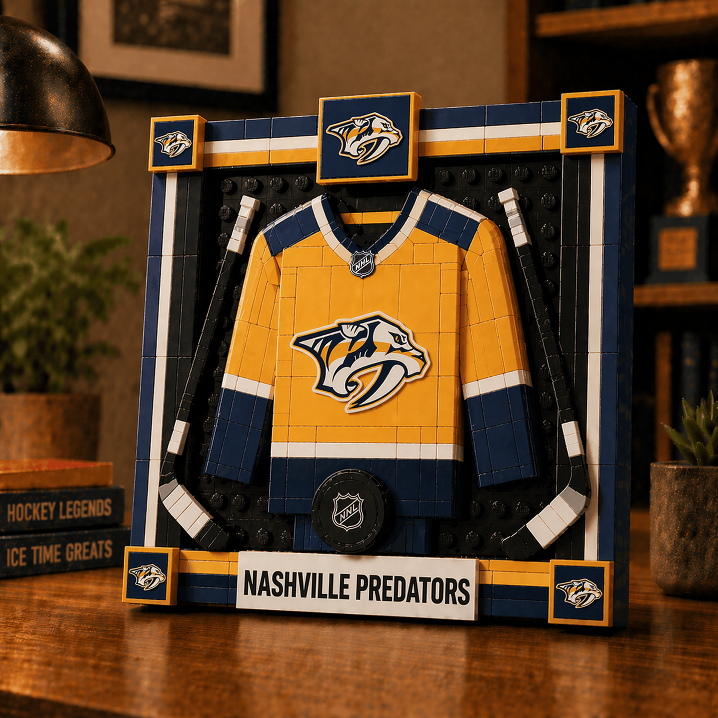 NSH x NHL Framed Jersey Building Set 2404 DatND DVT