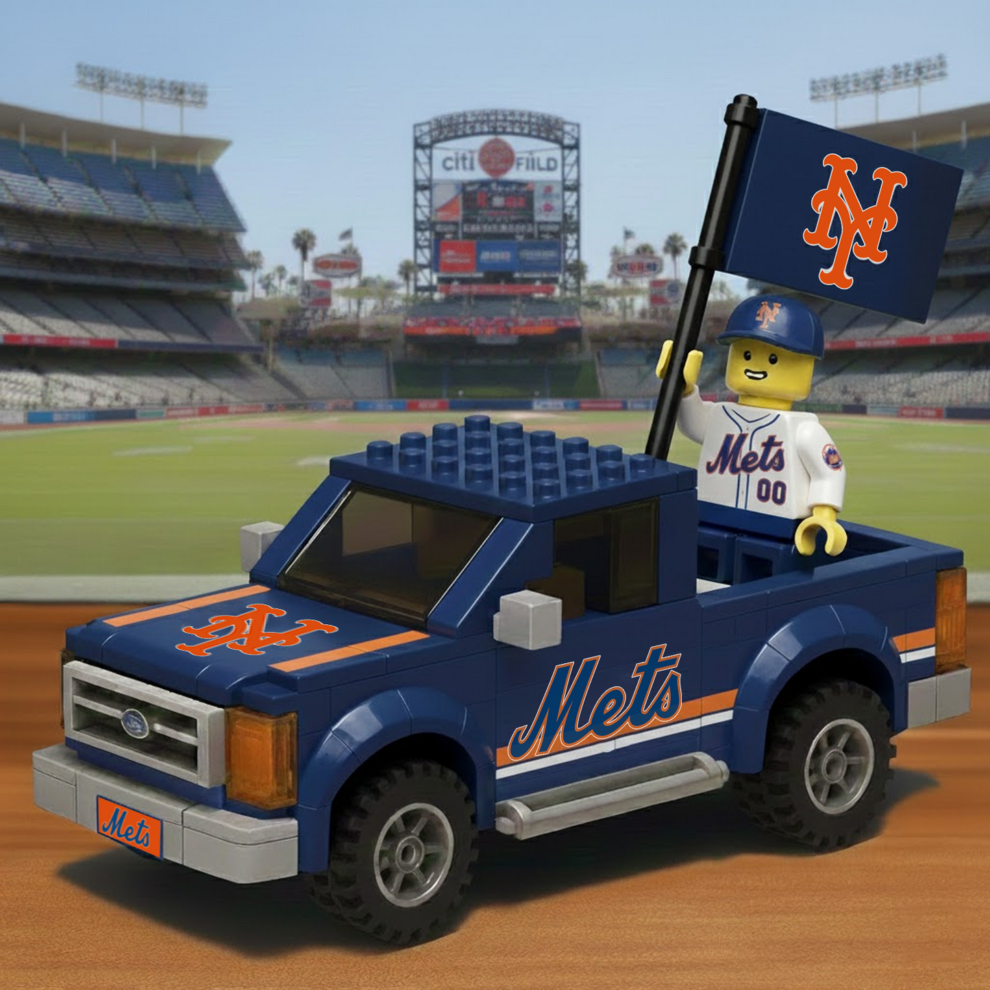 NYM x MLB Building Blocks Truck Toy Set DatND DVT