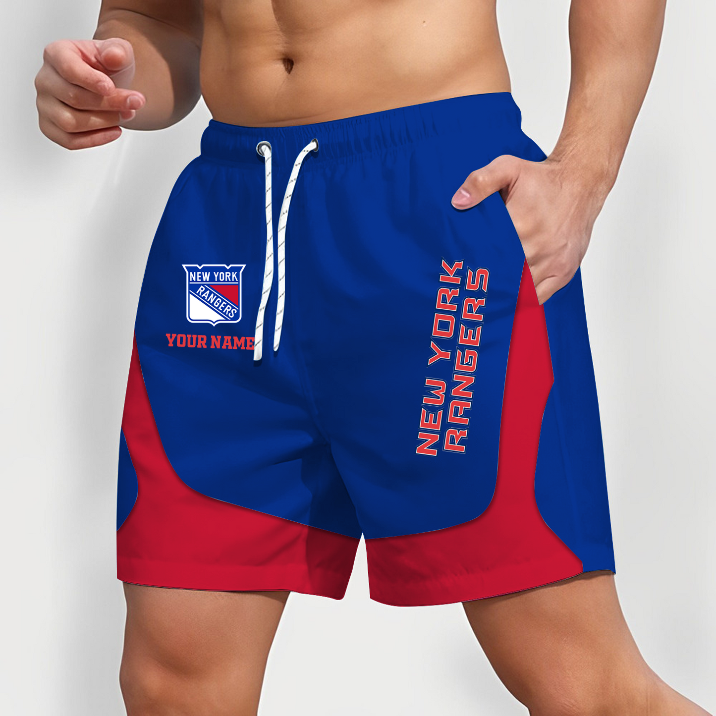 NYR x NHL Team Special Short Pants For Men Custom Name Gifts DATND TANTD 090426