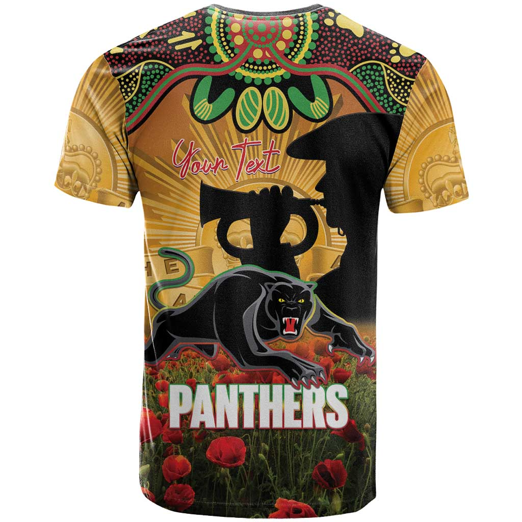 PEN x NRL Rugby ANZAC Day Women V-Neck T-Shirt Last Post Poppy We Will Remember Them DatND DVT