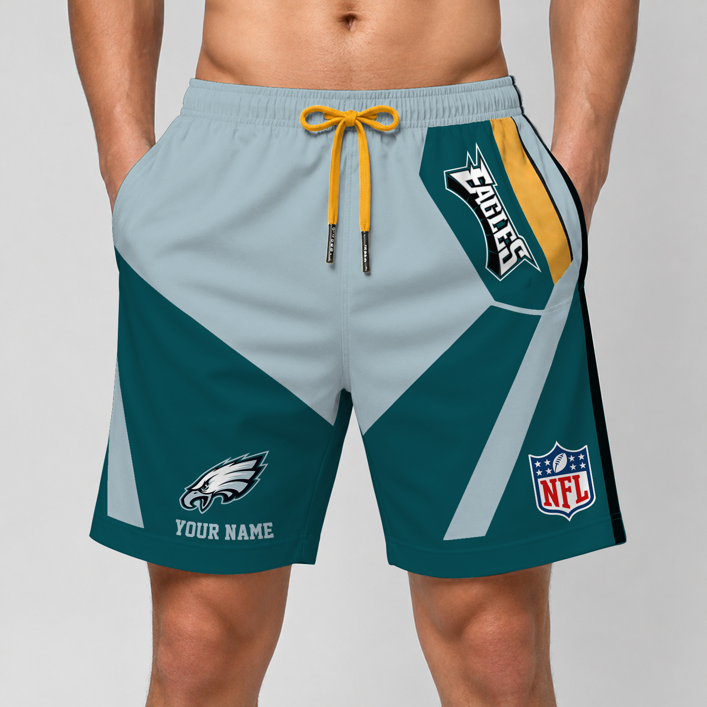 PHI x NFL Special Short Pants For Men Custom Name V2 DATND TANTD 290426