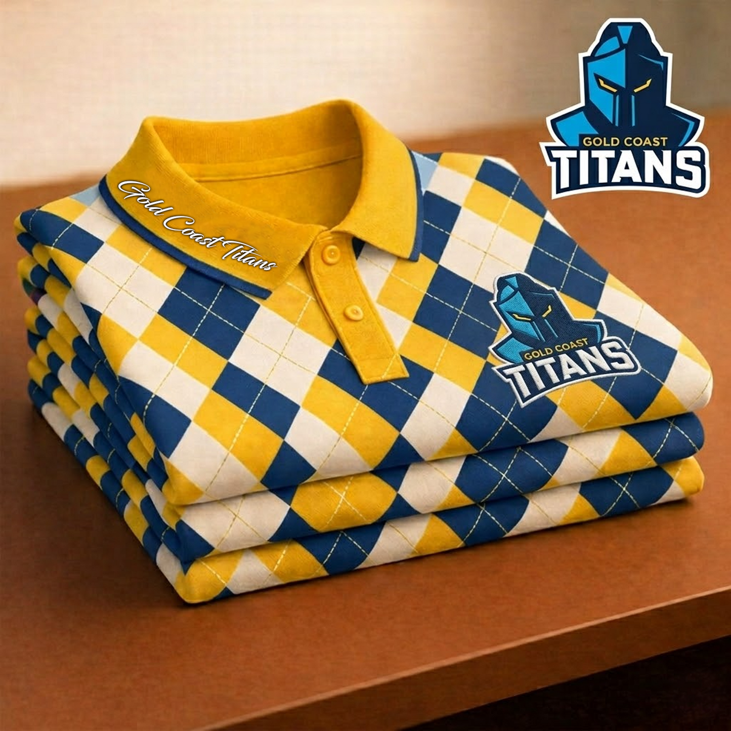 PREMIUM GLD x NRL POLO SHIRT 0604 DatND DVT