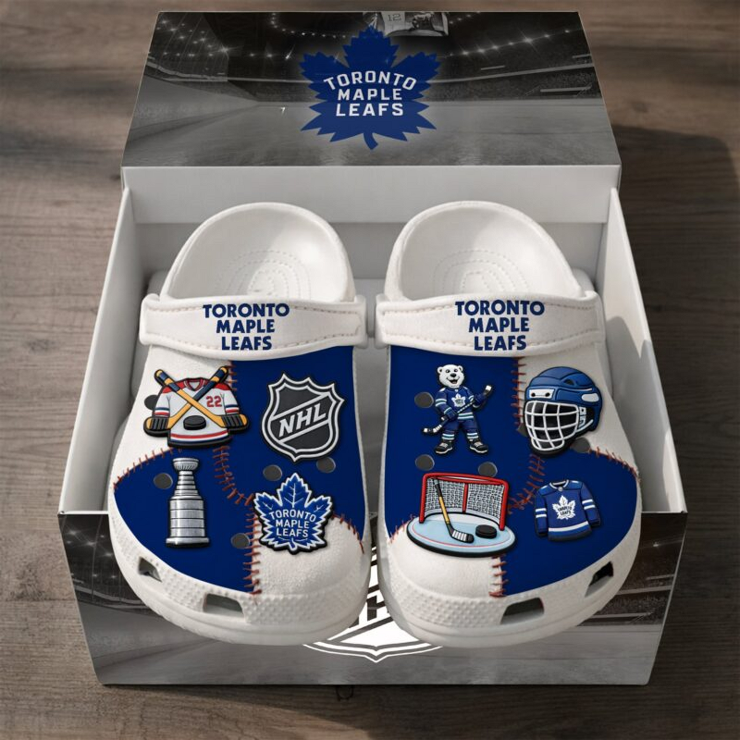 PREMIUM TOR x NHL CLOGS WITH CHARMS DATND TANTD 160426