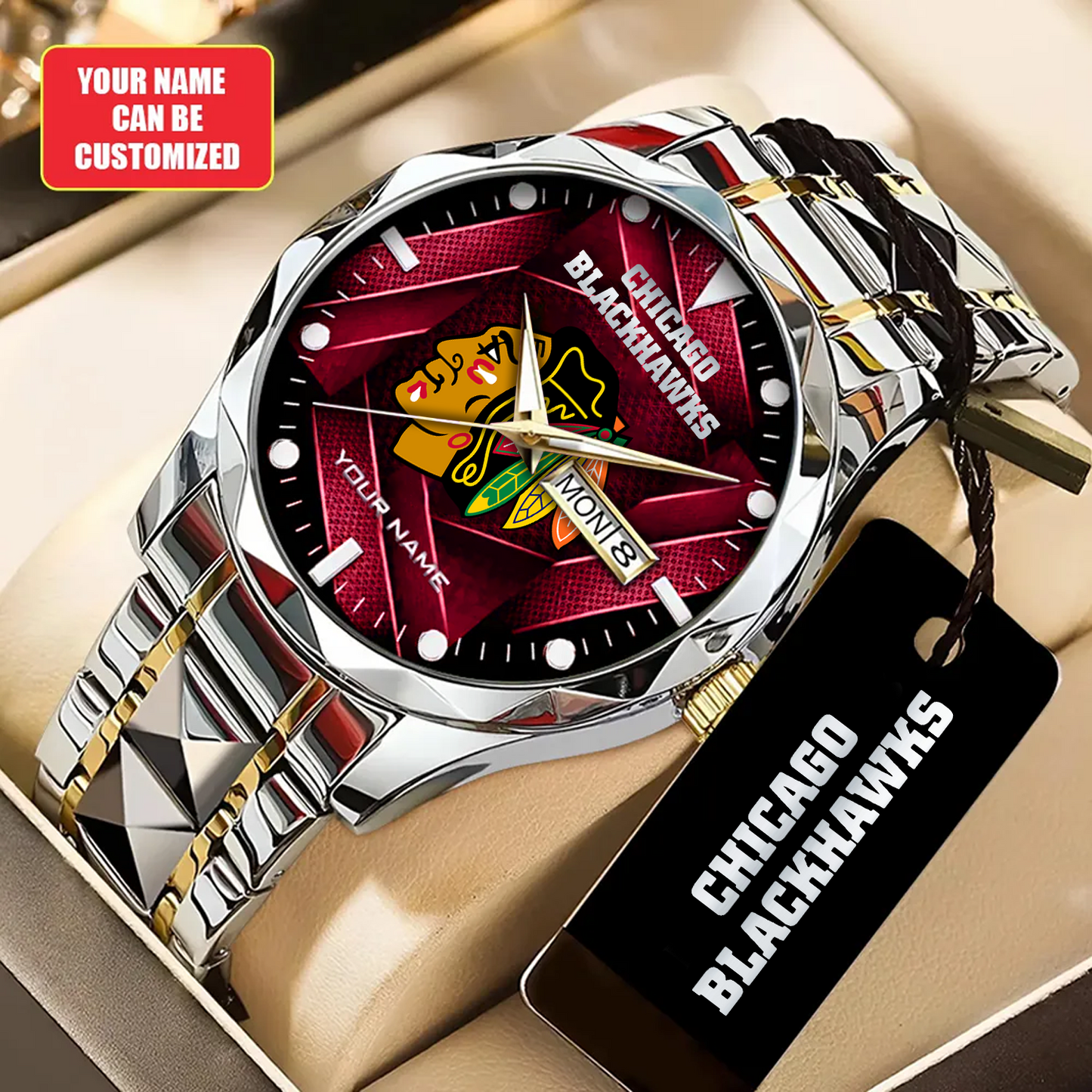 Personalized CHI x NHL Alloy Luxury Quartz Watch DATND TANTD 200426