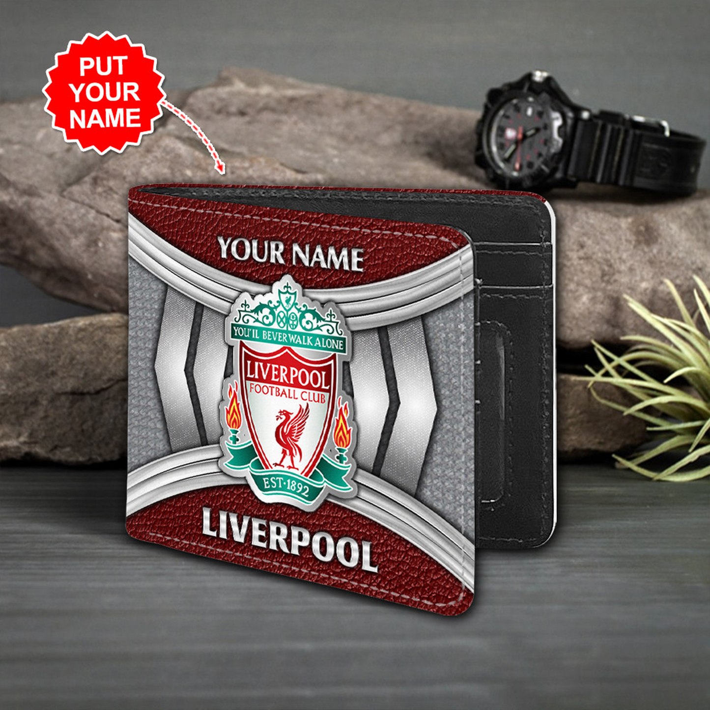 Personalized LIV x EPL Custom name Leather Wallet DATND TANTD