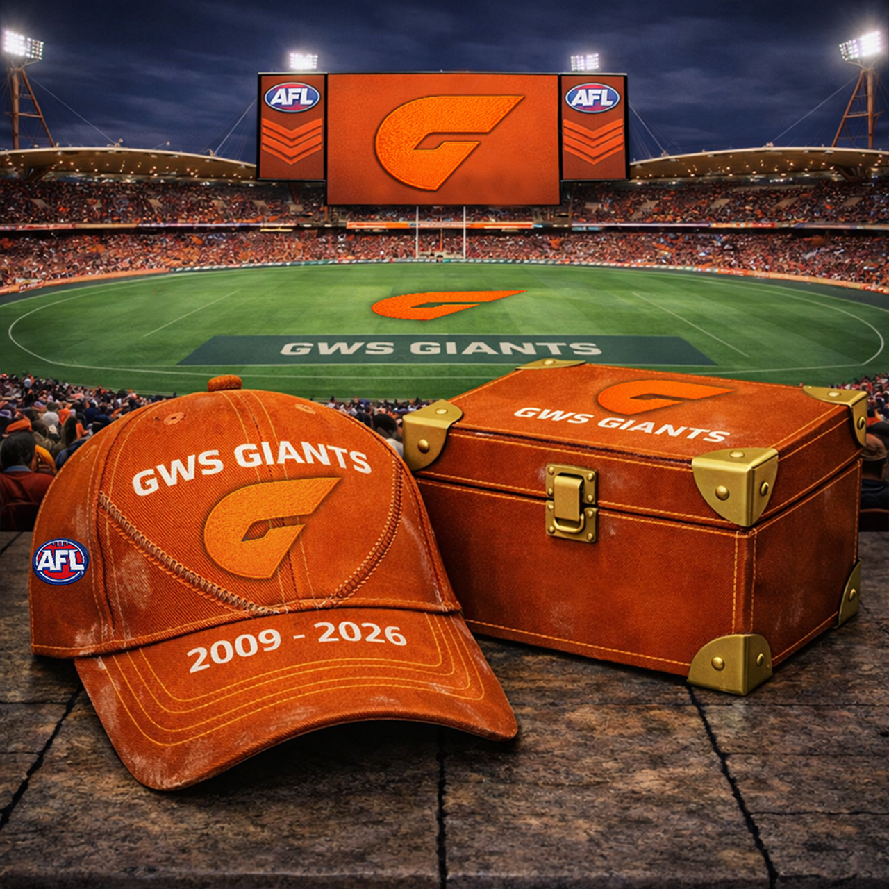 Premium AFL GG Vintage Zipper Heritage Anniversary Cap V10 NMD 070326 TTV