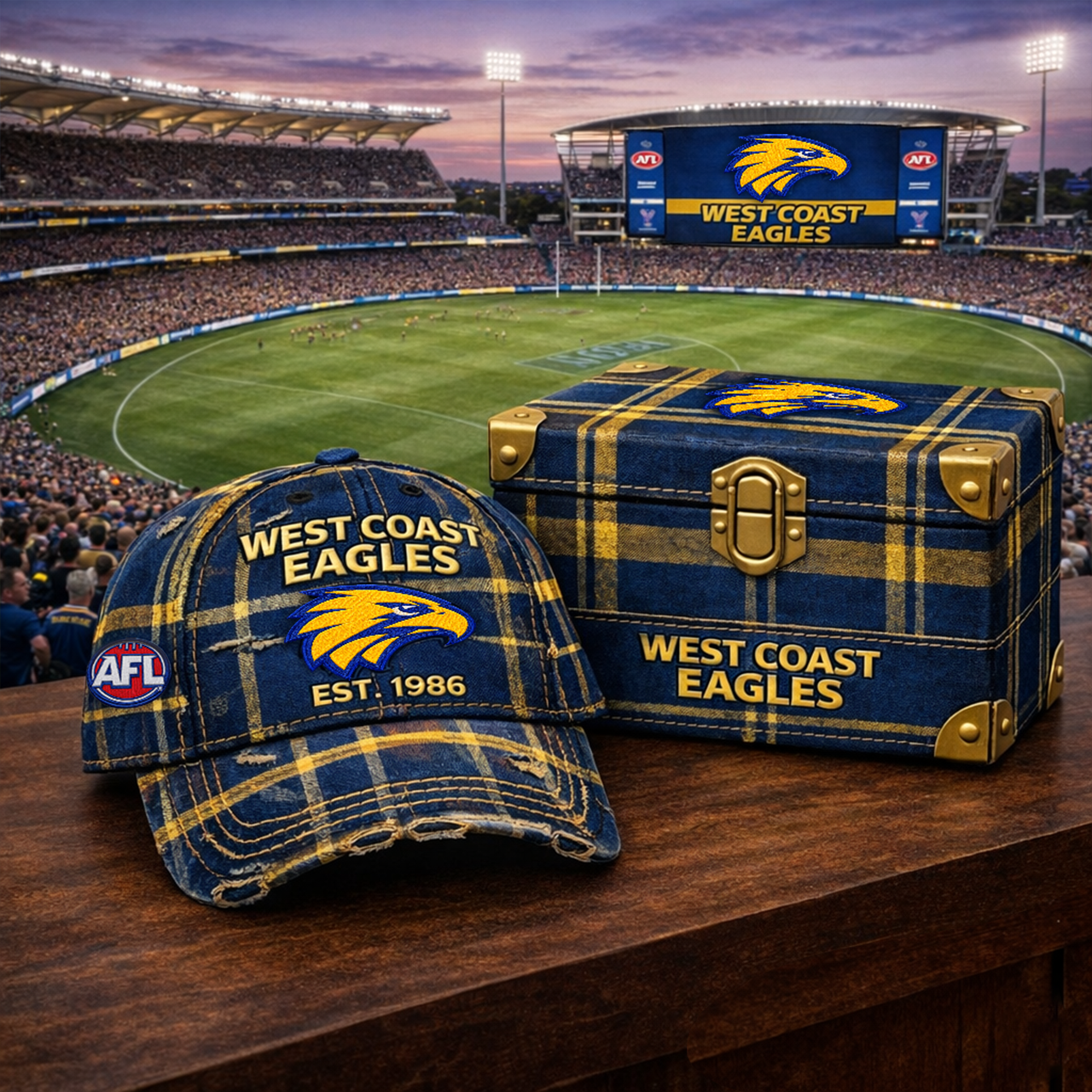 Premium AFL WCE Heritage Checkered Cap V18 NMD 010426 TTV