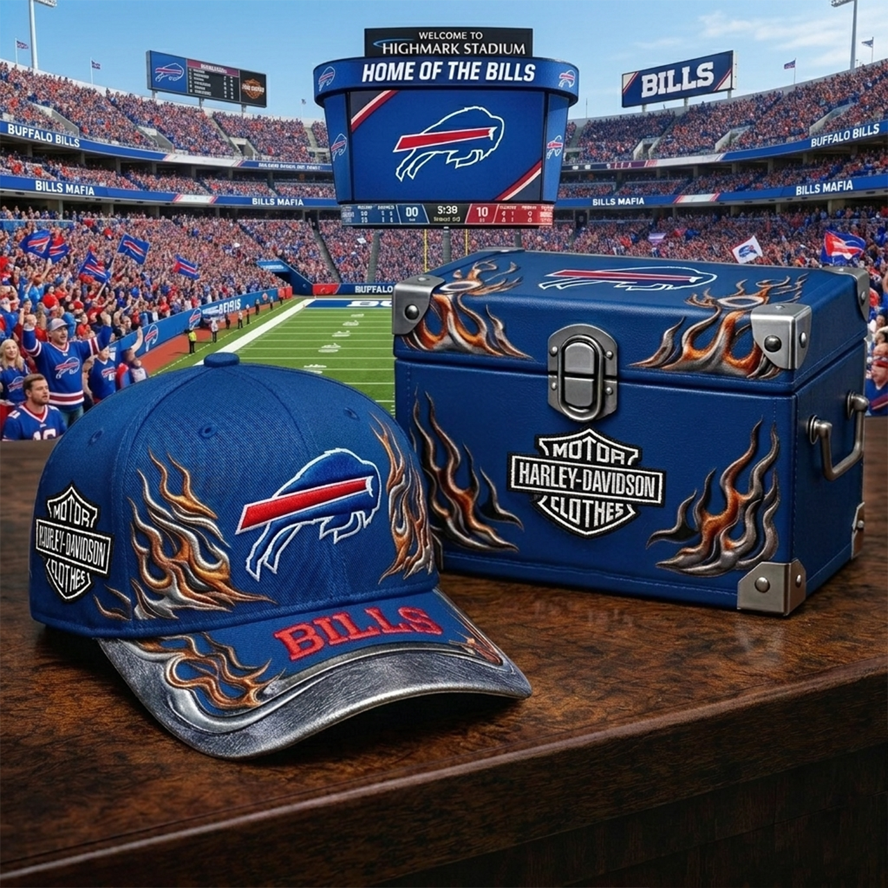Premium NFL BUF x Harley Davidson Cap V24 NMD 080426 TTV
