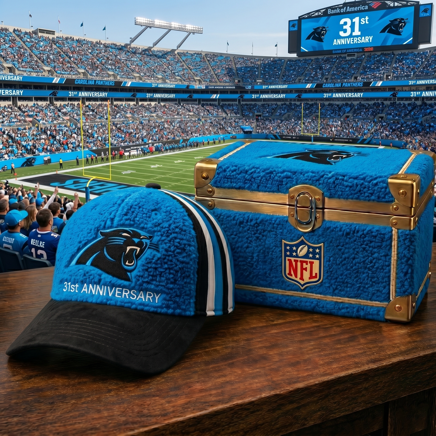 Premium NFL CAR Anniversary Sherpa Fleece Cap V26 NMD 150426 TTV