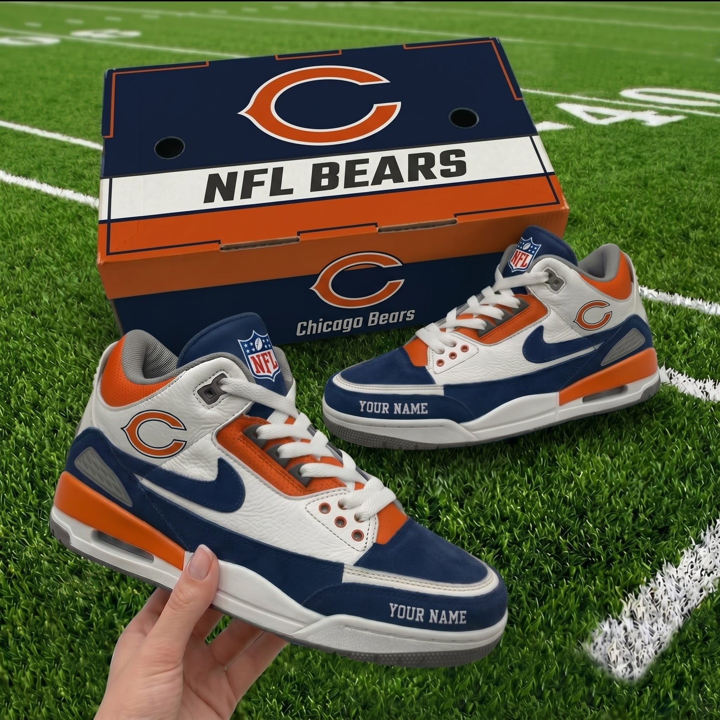 Premium NFL CHI Pride AJ3 Sneaker V1 NMD 060526 TTV