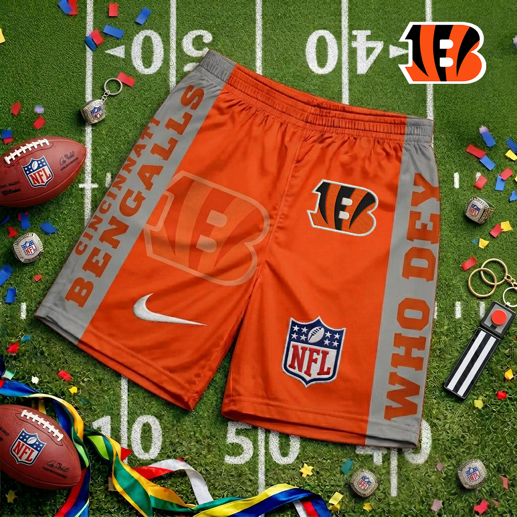 Premium NFL CIN Game Day Personalized Short Pants V1 NMD 220426 TTV