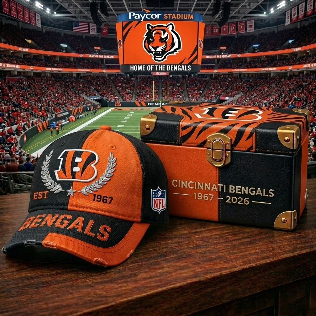 Premium NFL CIN Heritage Crest Cap V30 NMD CTKT