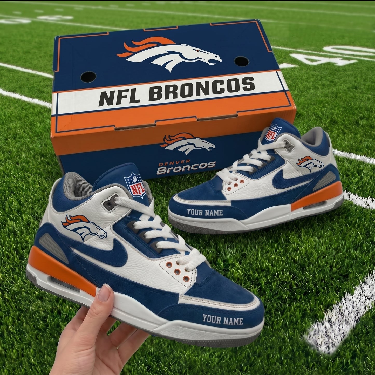 Premium NFL DEN Pride AJ3 Sneaker V1 NMD 060526 TTV
