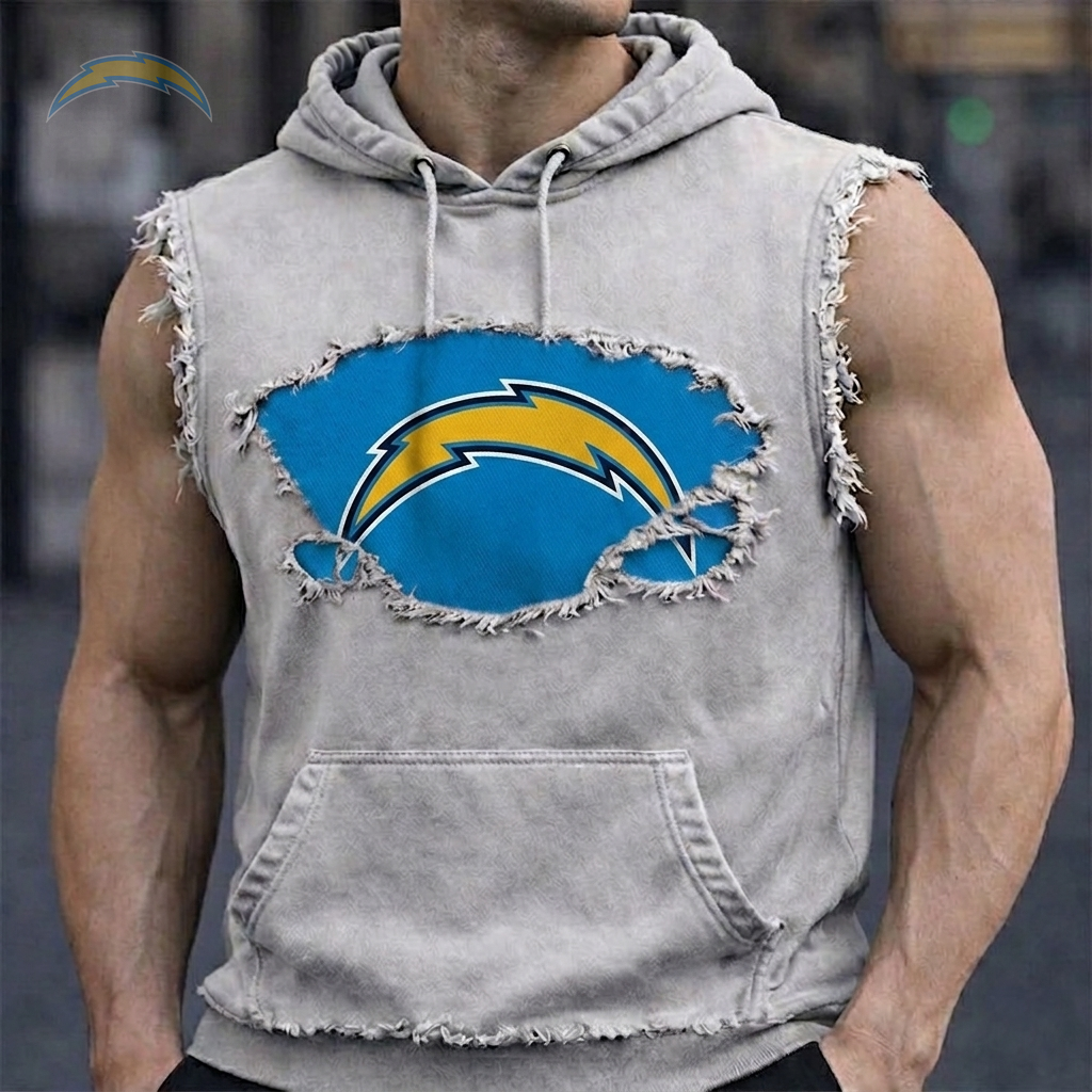 Premium NFL LAC Distressed Hooded Tank V1 NMD 210426 TTV