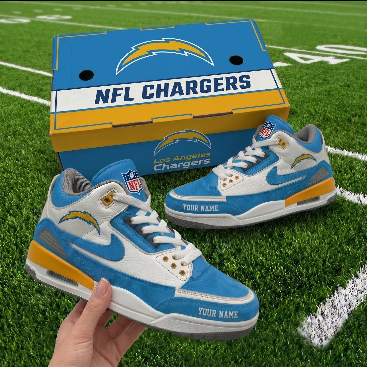Premium NFL LAC Pride AJ3 Sneaker V1 NMD 060526 TTV