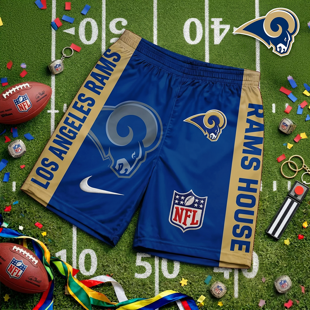 Premium NFL LAR Game Day Personalized Short Pants V1 NMD 220426 TTV