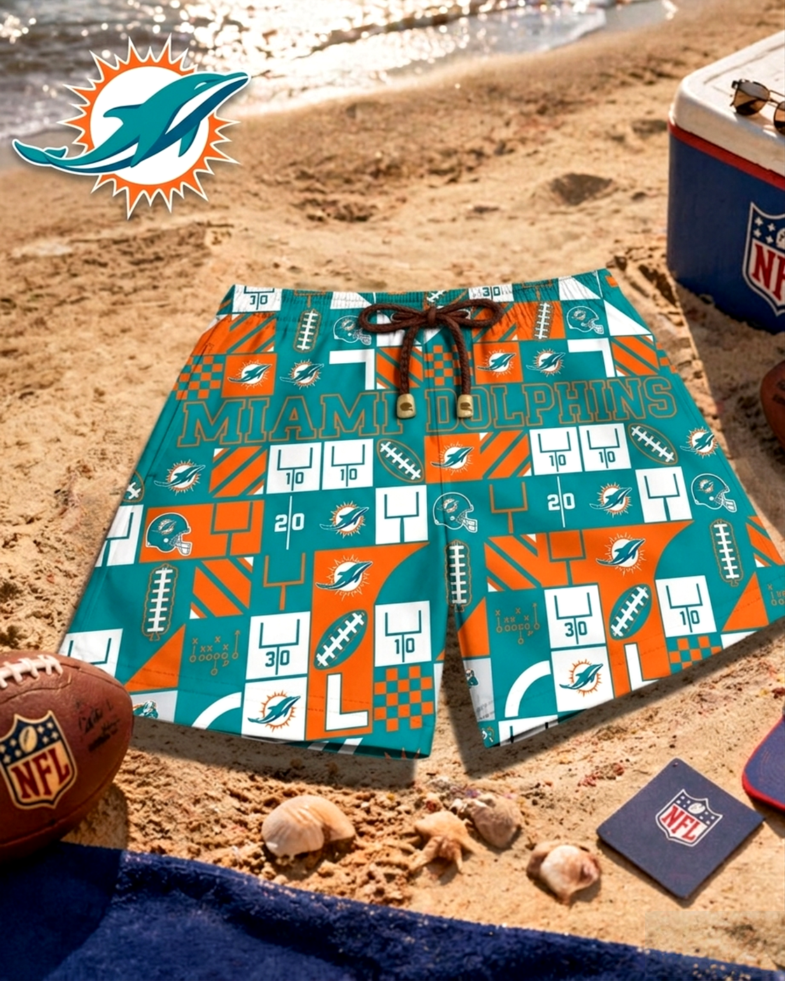 Premium NFL MIA Beach Shorts V1 NMD 270426 TTV