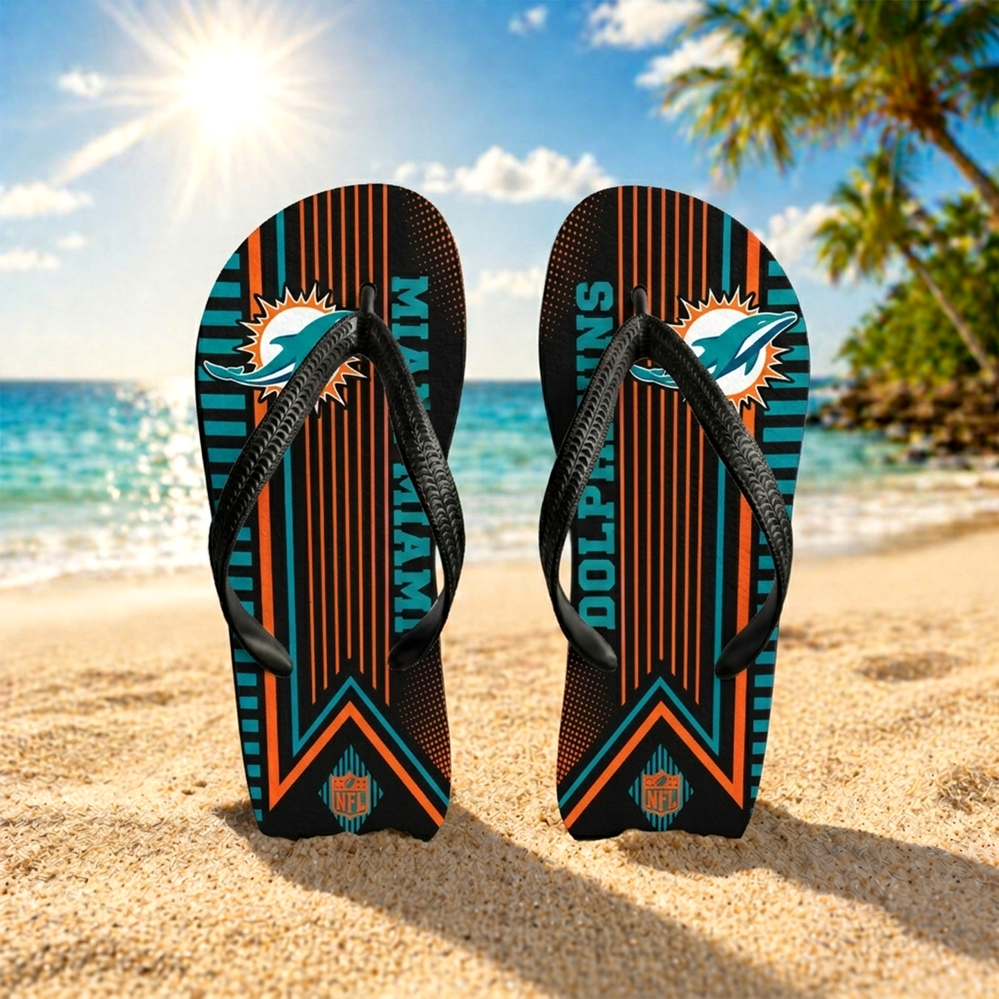 Premium NFL MIA Summer Sporty Flip Flop V1 NMD 290426 TTV