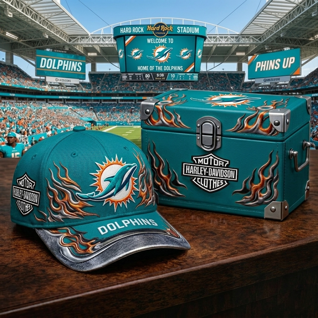 Premium NFL MIA x Harley Davidson Cap V24 NMD 080426 TTV
