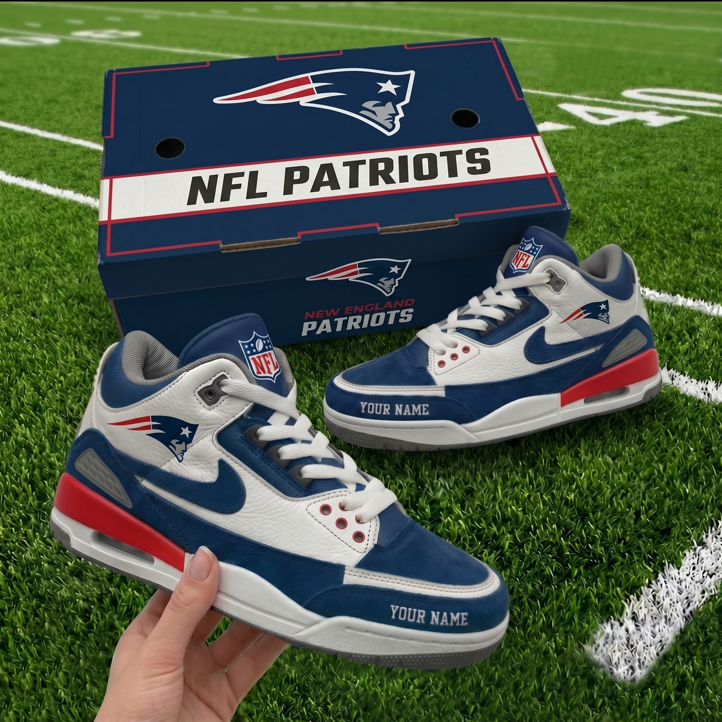 Premium NFL NE Pride AJ3 Sneaker V1 NMD 060526 TTV
