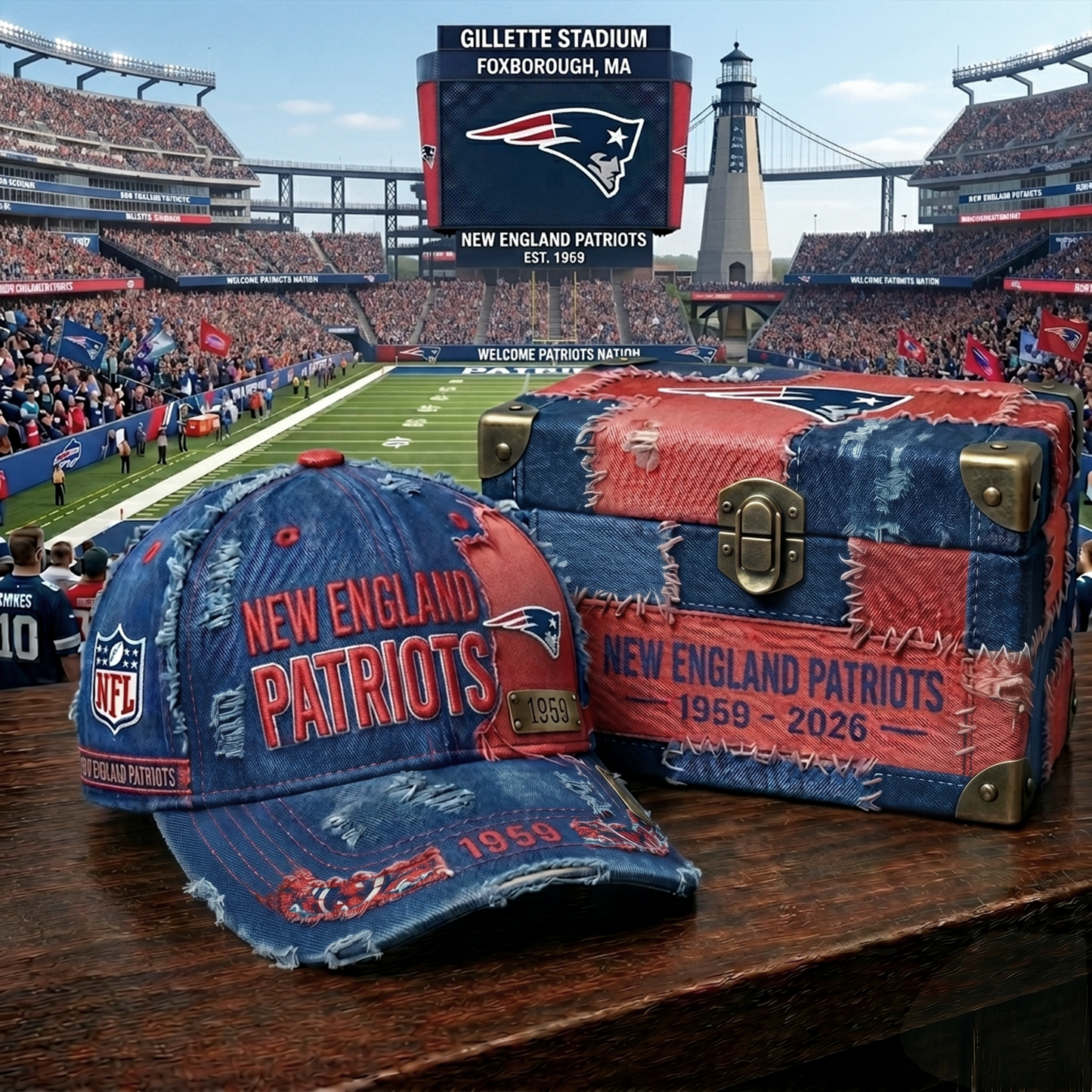 Premium NFL NEP Patchwork Denim Cap V34 NMD 060526 TTV
