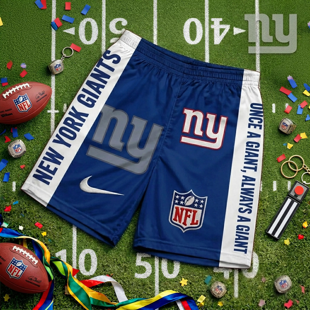 Premium NFL NYG Game Day Personalized Short Pants V1 NMD 220426 TTV