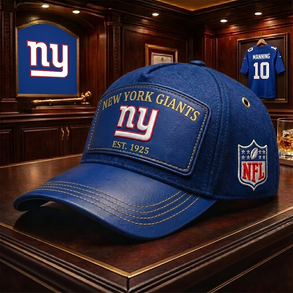 Premium NFL NYG Heritage Leather Cap V29 NMD 200426TTV