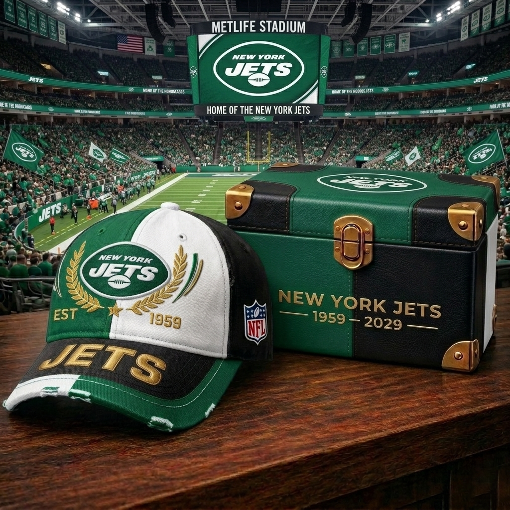 Premium NFL NYJ Heritage Crest Cap V30 NMD CTKT