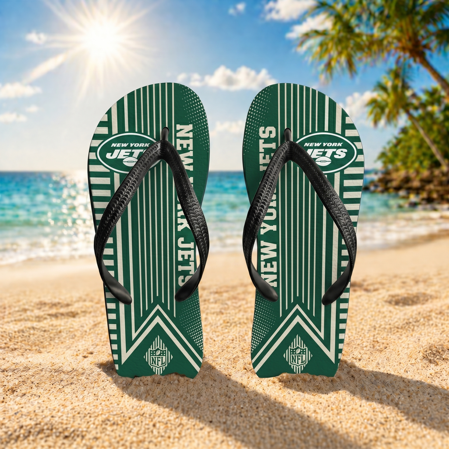 Premium NFL NYJ Summer Sporty Flip Flop V1 NMD 290426 TTV