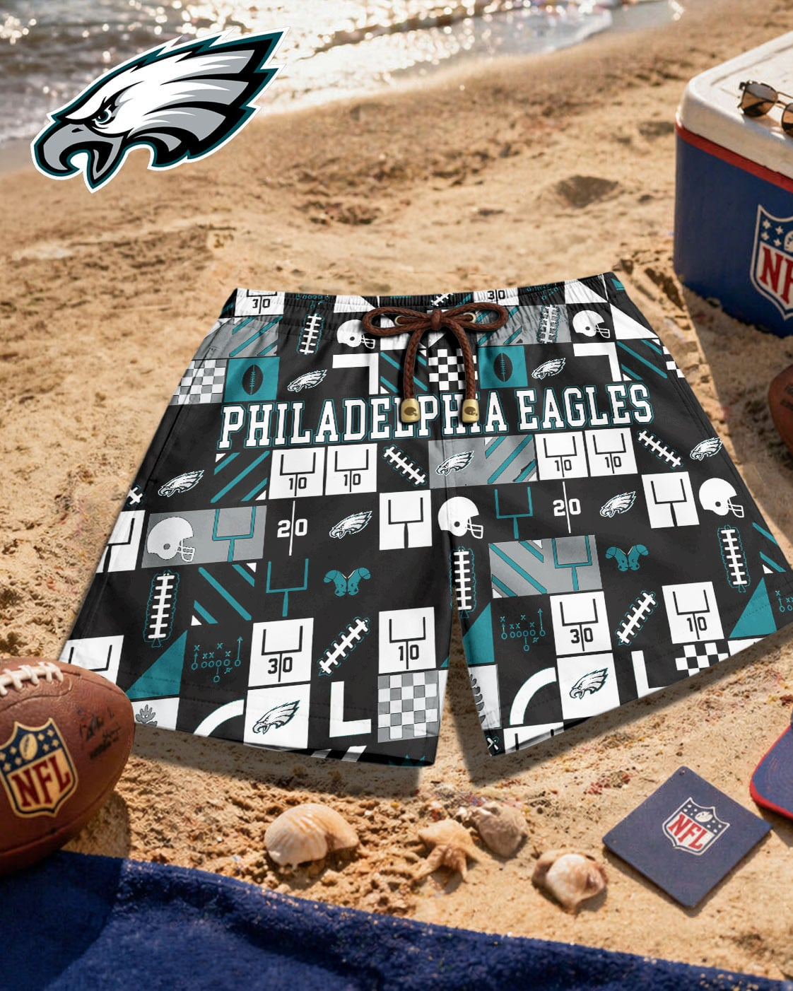Premium NFL PHI Beach Shorts V1 NMD 270426 TTV
